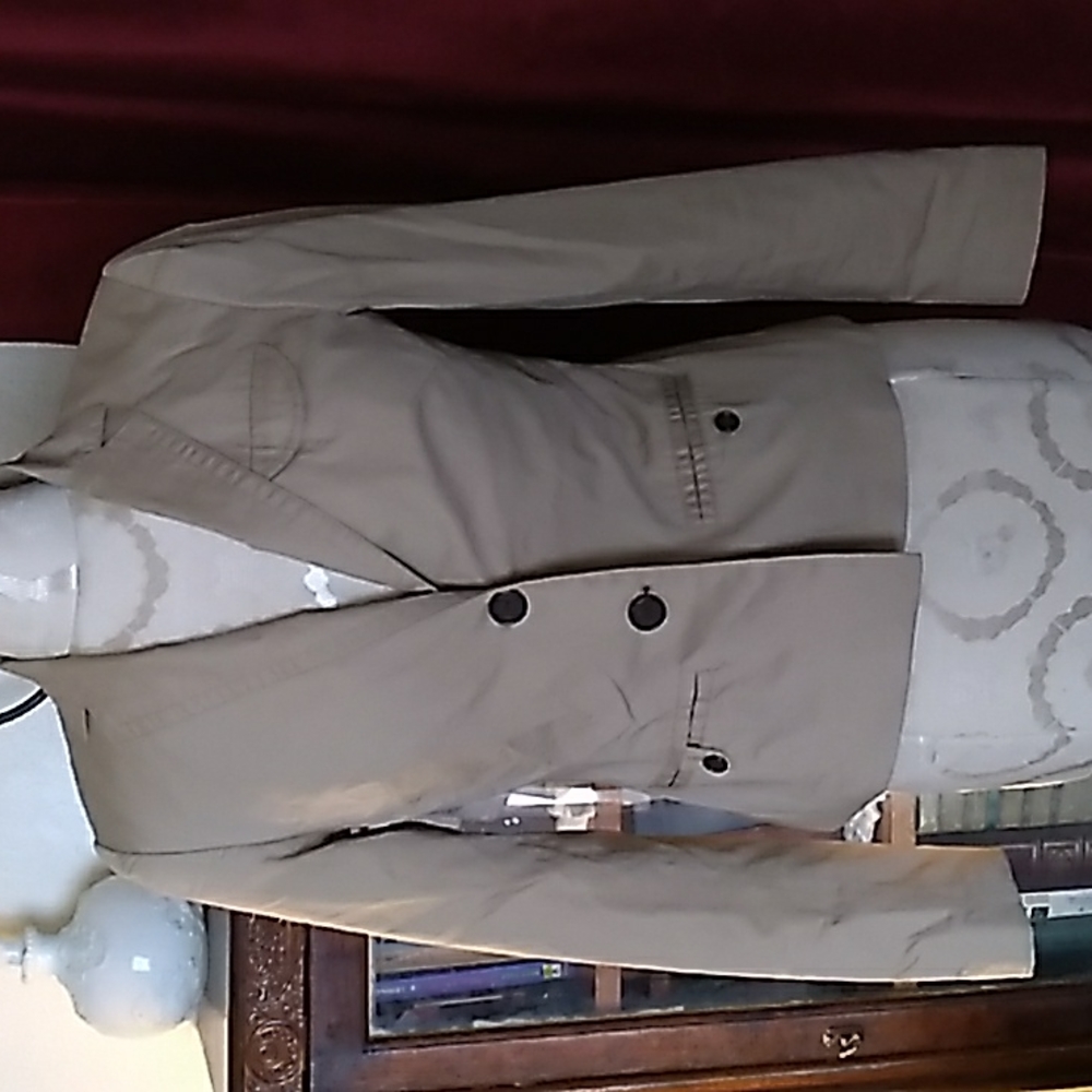 Donating in May 2022, khaki fitted jacket